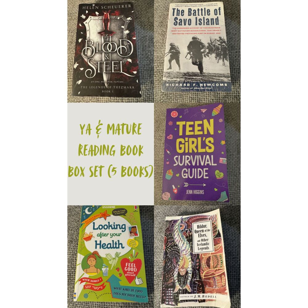 YA & Mature Reading Book Box Lot Blood and Steel Sealed History